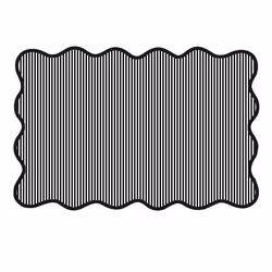 Cesar bordstablett 30x45 cm Svart/Vit