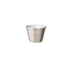Bruka Design Godisskål Stripes, Havre beige/vit, liten