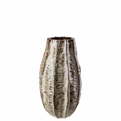 Leafy vas H:26,5 D:14,5 cm beige/brun