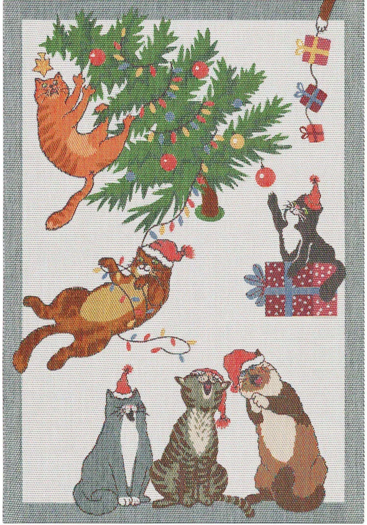 Purr-fect christmas handduk 35x50 cm Ekelund