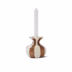 Raia S ljusstake brun/offwhite 10 cm
