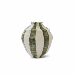 Raia L vas grön/offwhite 20 cm