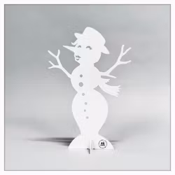 Älska Plåt Snöflicka vit