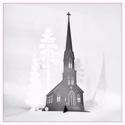 Älska plåt Kyrka betonggrå