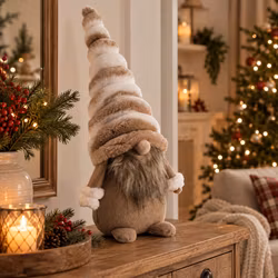 Novella jultomte brun 41 cm Affari of Sweden