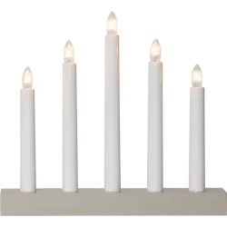 Ljusstake Inez beige 5 ljus
