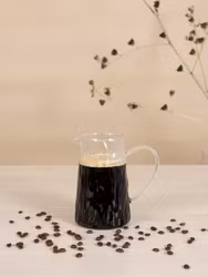 Kanna i räfflat glas