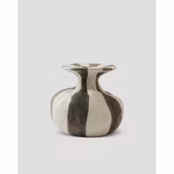 Raia S vas, offwhite/brun Stengodskeramik