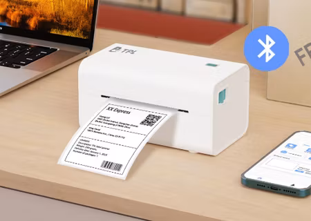 Etikettskrivare TPL termisk med Bluetooth, Wifi och USB.