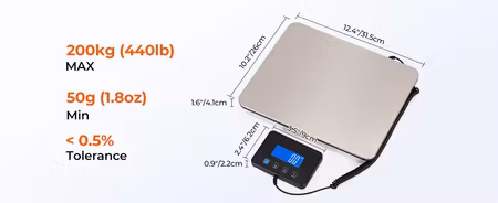 Frakt och Paketvåg 719kr! Max 200kg. Noggrannhet 50gr