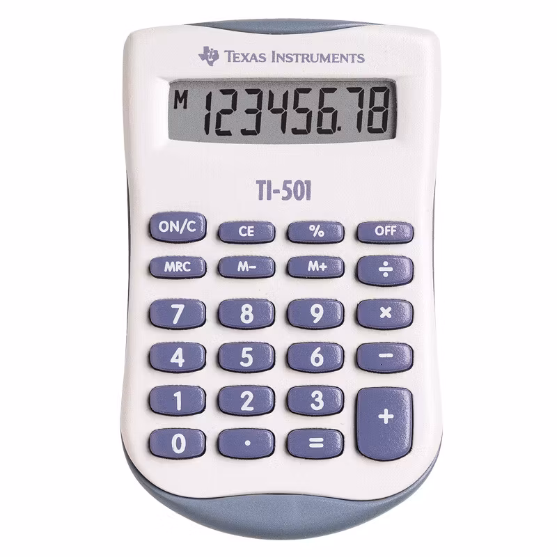 Miniräknare TI-501. Från 49,8kr!