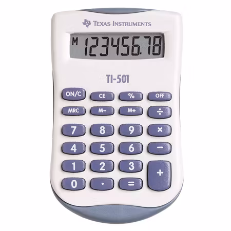 Miniräknare TI-501. Från 49,8kr!