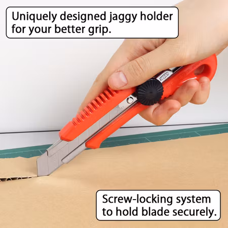NT Cutter® Brytkniv L-550 Säkerhetsgrepp 18mm