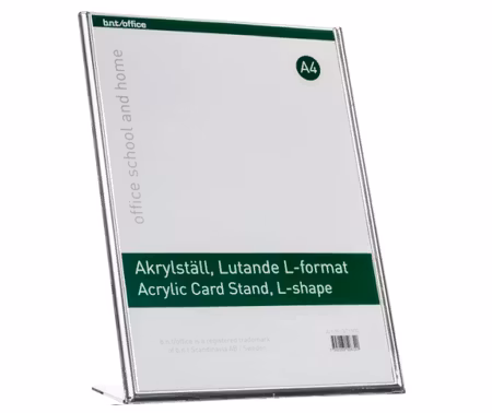 Akrylskylt A4 L-format