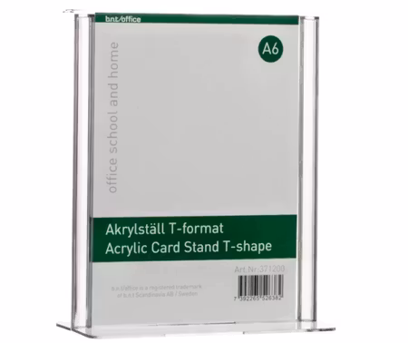Akrylskylt A6 L/T-format