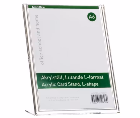 Akrylskylt A6 L/T-format