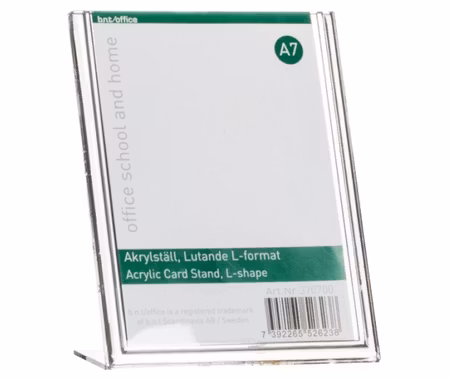 Akrylskylt A7 L/T-format