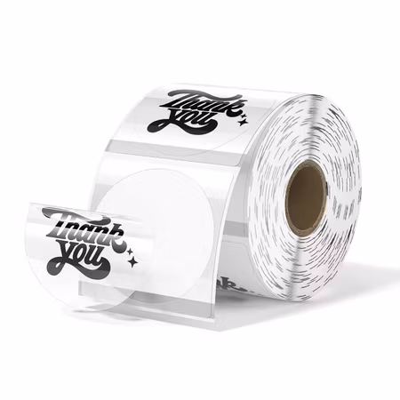 Självhäftande termo etiketter. Äkta Munbyn!