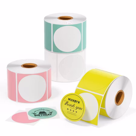 Självhäftande termo etiketter. Äkta Munbyn!