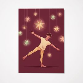 Yogajulekort - 9pk