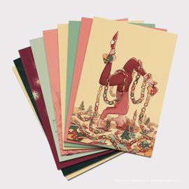 Yogajulekort - 9pk
