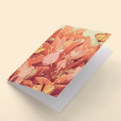 Blomsterbryllup - kort