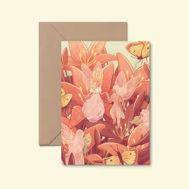 Blomsterbryllup - kort