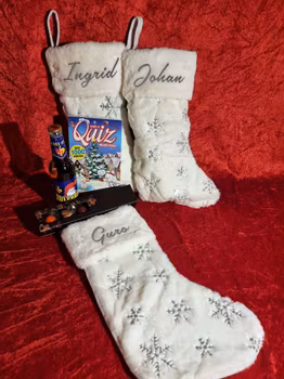 Julestrømpe med stjerner