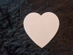 Hjertemagnet med personlig bildetrykk