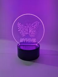 LED lys sommerfugl