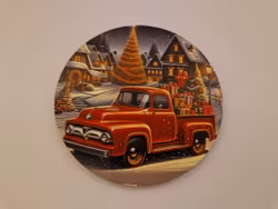 Koppbrikke rød lastebil