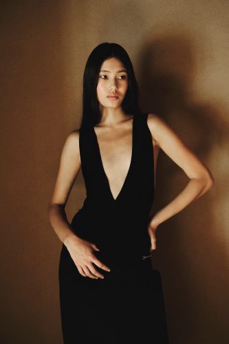 Deep v neck top