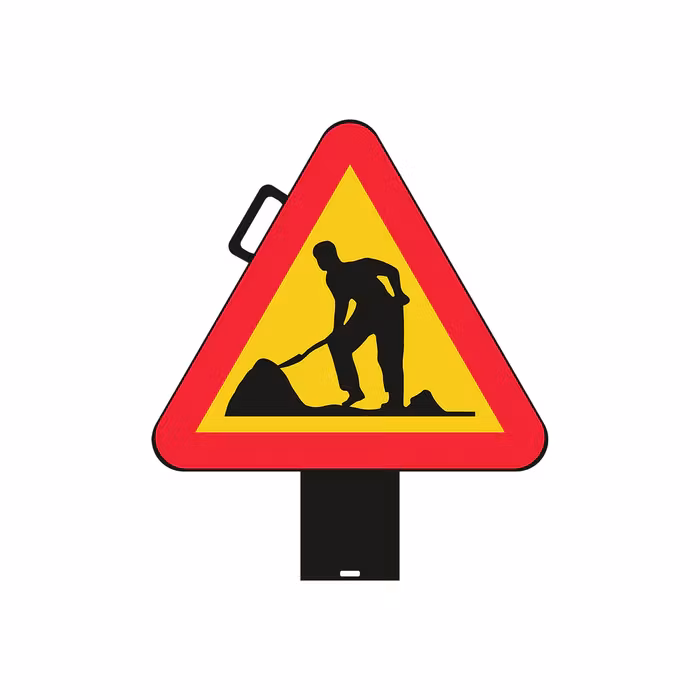 A20 Vägarbete med bärhandtag