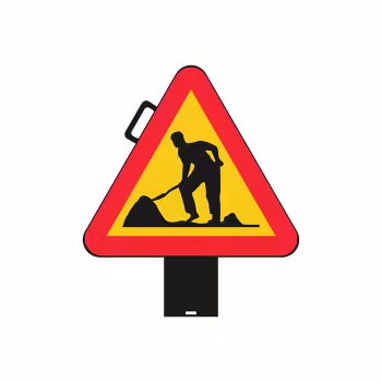 A20 Vägarbete med bärhandtag