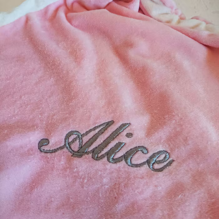 Snuttefilt Med Namn - Miffy Rosa