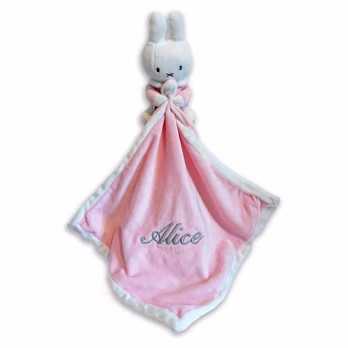 Snuttefilt Med Namn - Miffy Rosa