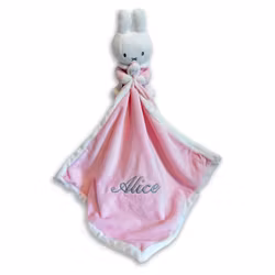 Snuttefilt Med Namn - Miffy Rosa