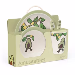 Amuseable Avocado Bamboo Matset