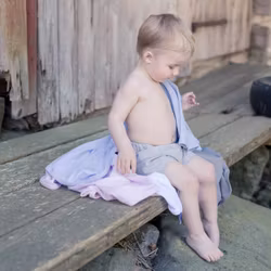 Babyfilt Med Namn, Blå
