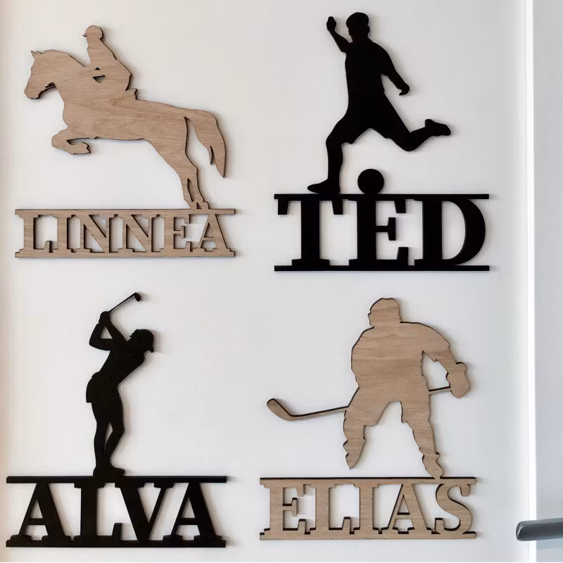 Sportskylt Med Namn