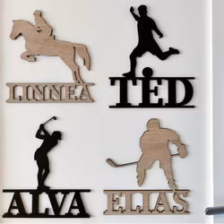 Sportskylt Med Namn