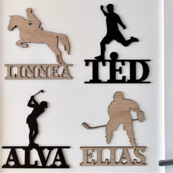 Sportskylt Med Namn