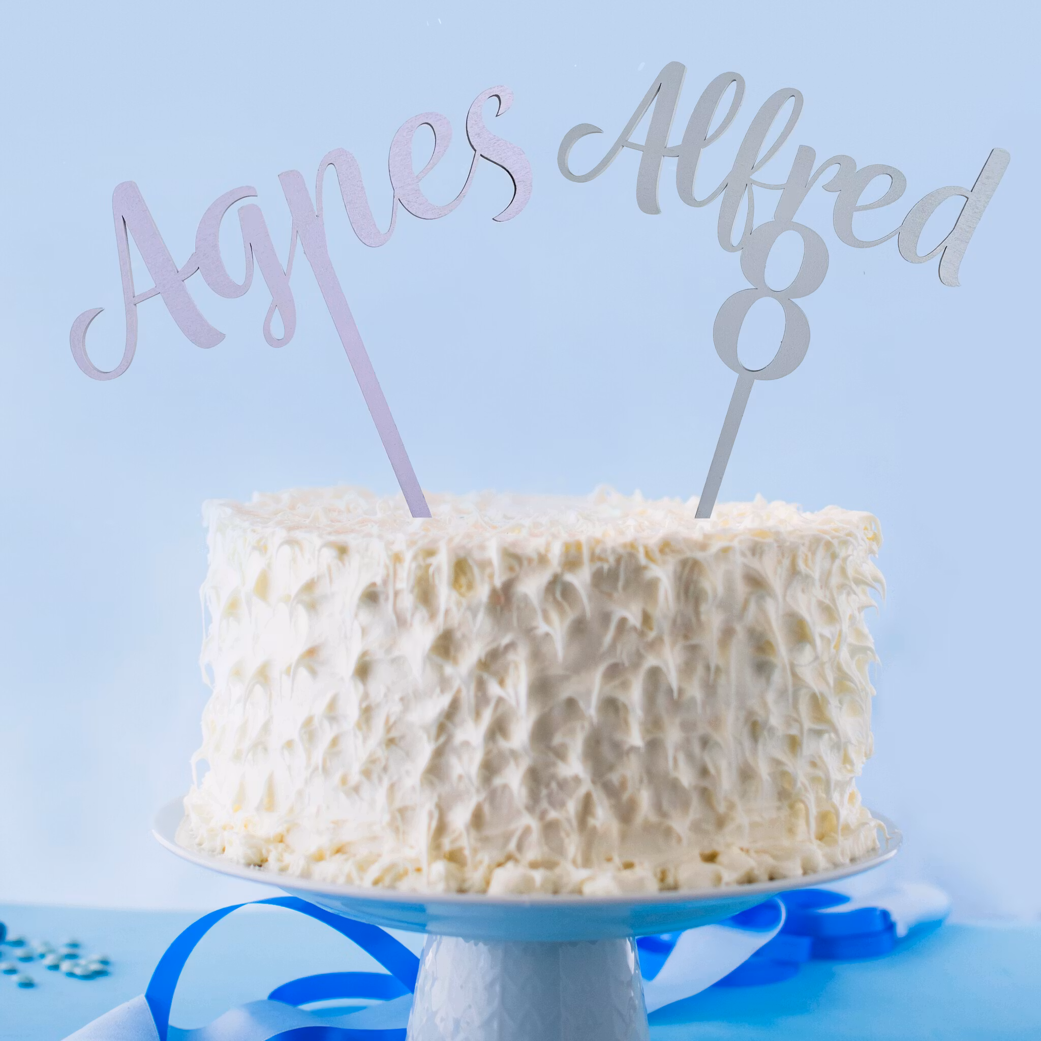 Personlig Cake Topper Med Namn