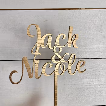Personlig Cake Topper - Två Namn