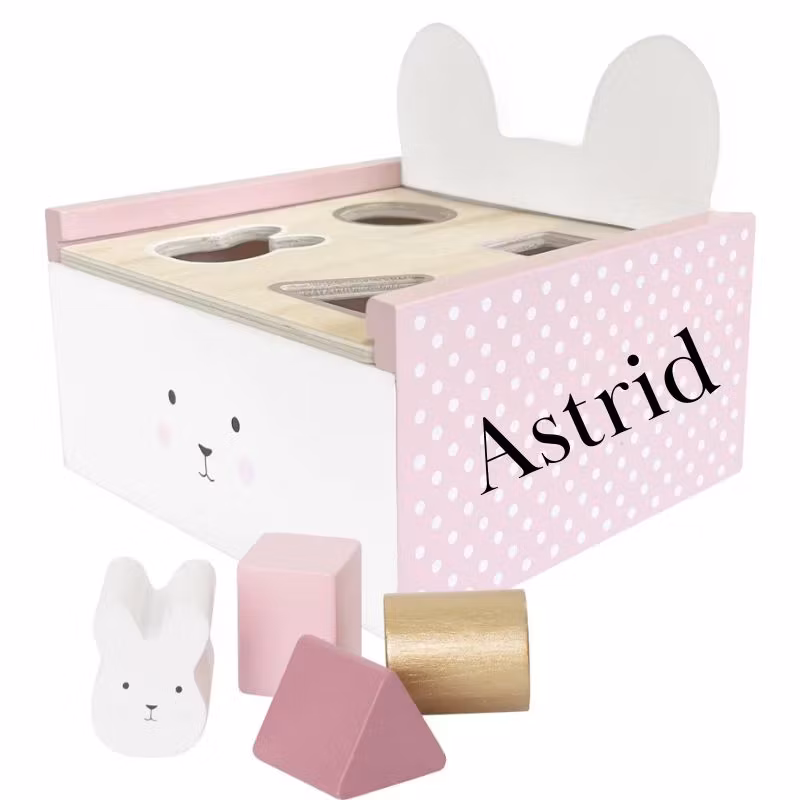 Sorteringslåda Med Namn - Bunny