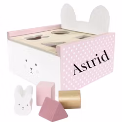 Sorteringslåda Med Namn - Bunny