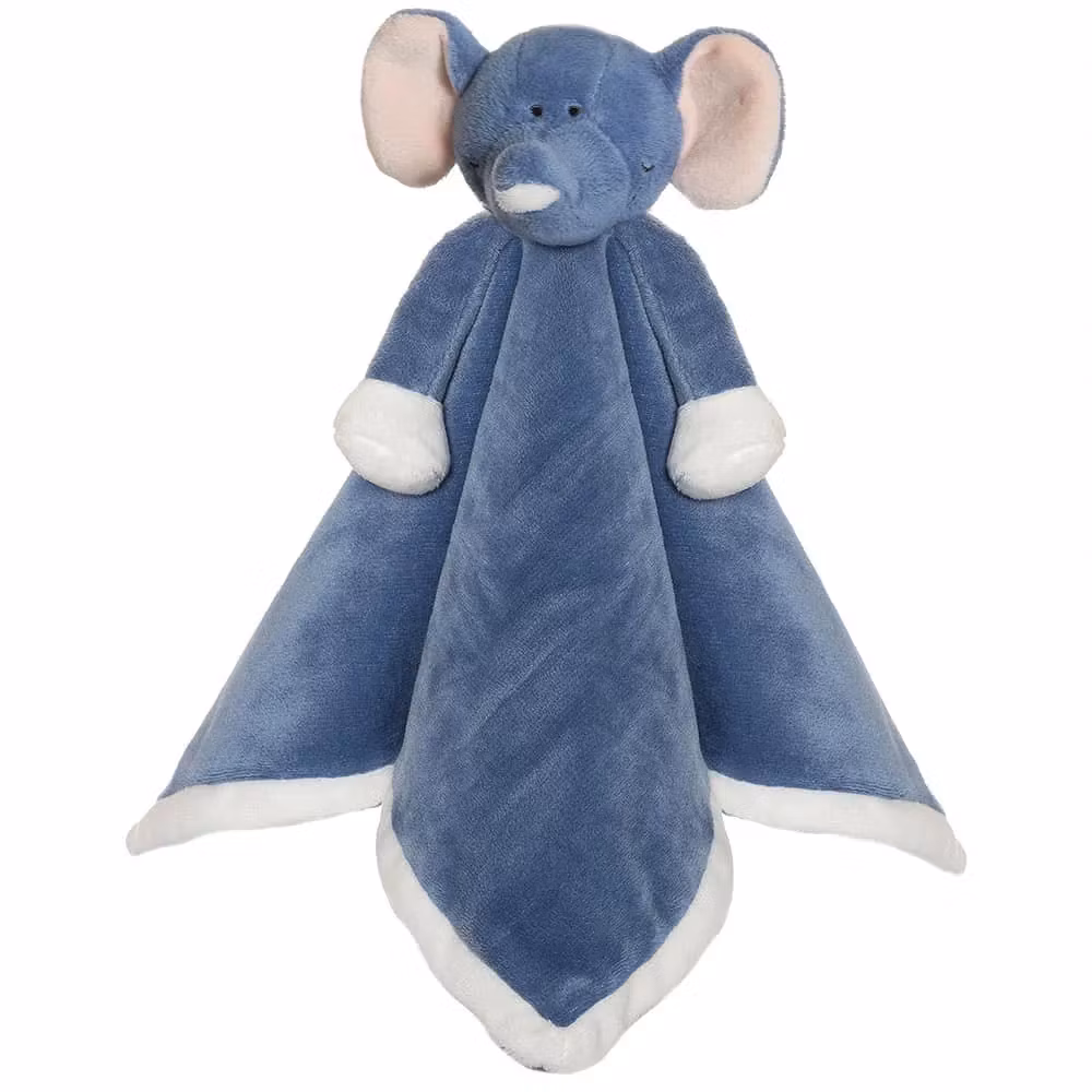 Snuttefilt Med Namn - Diinglisar Elefant, Blå