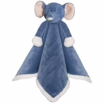 Snuttefilt Med Namn - Diinglisar Elefant, Blå
