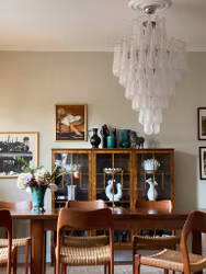 Muranolampa • DROP • CROWN • klart glas