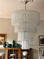 Murano Tubular White XXL PLUS (30 cm prisms)